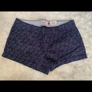 Patterned Navy shorts